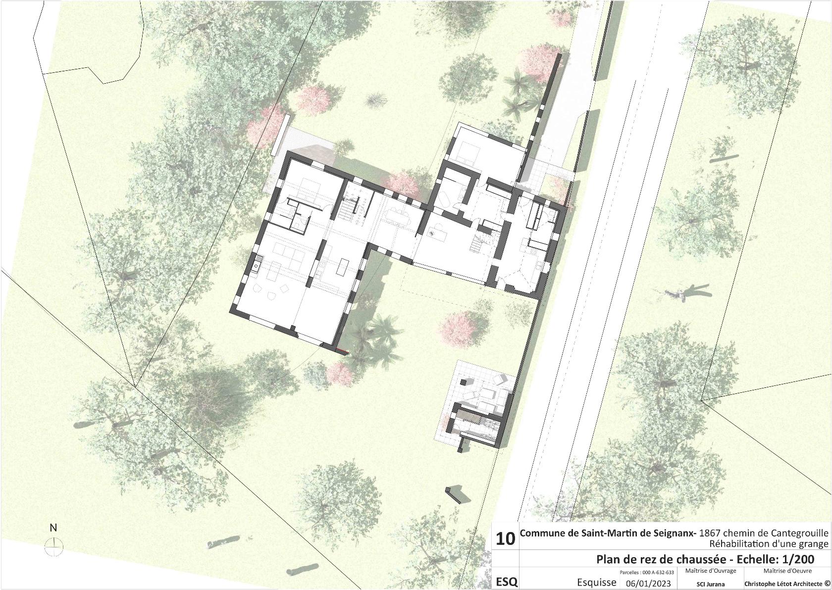 Réhabilitation et surélévation d'une ferme à Saint Martin de Seignanx — vue 8